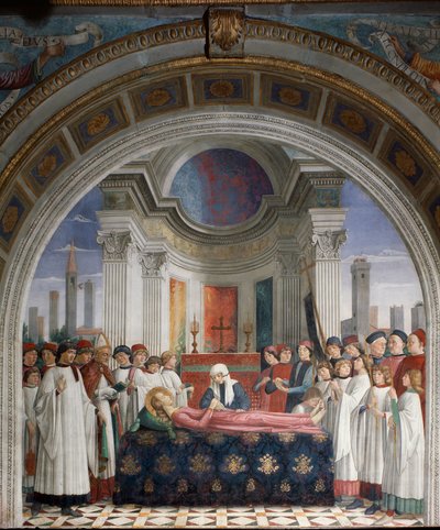 Les funérailles de Sainte Fina - Domenico Ghirlandaio
