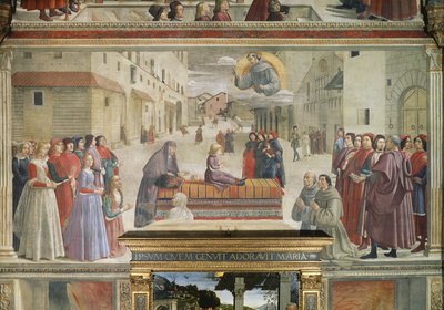 Le miracle du garçon ramené à la vie (détail) - Domenico Ghirlandaio