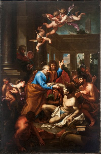 Le Miracle de Saint Pierre - Domenico I Piola