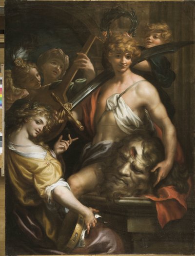 Le triomphe de David - Domenico I Piola