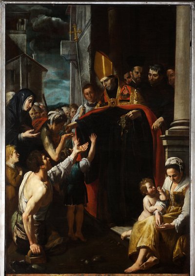 Aumône de Saint Thomas de Villanova - Domenico Il Sarzana Fiasella