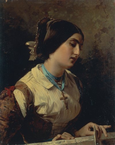 Lucia, une femme lombarde - Domenico Induno