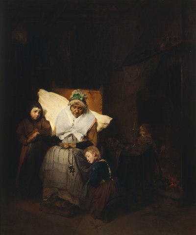 Le rosaire - Domenico Induno