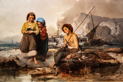 Jeunes pêcheurs - Domenico Induno