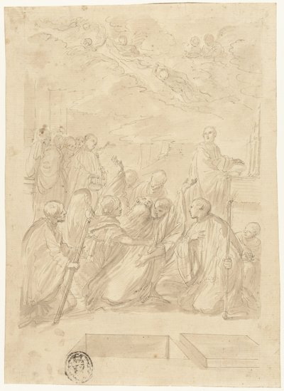 La mort de Saint Benoît - Domenico Maria Canuti
