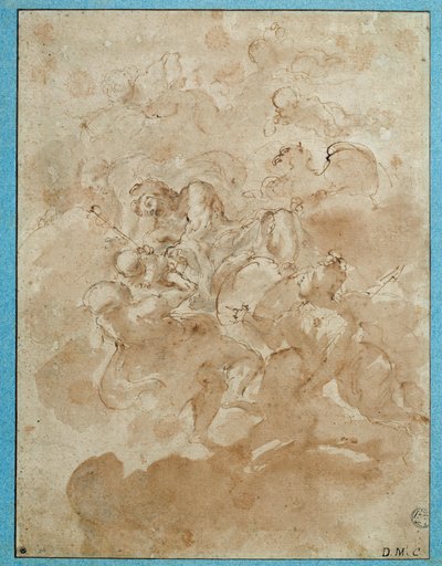 Jupiter confie Bacchus à Mercure - Domenico Maria Canuti