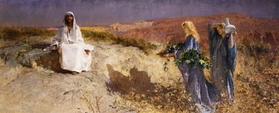 Christ dans le désert - Domenico Morelli
