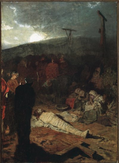 Embaumement du corps de Jésus-Christ après la crucifixion - Domenico Morelli
