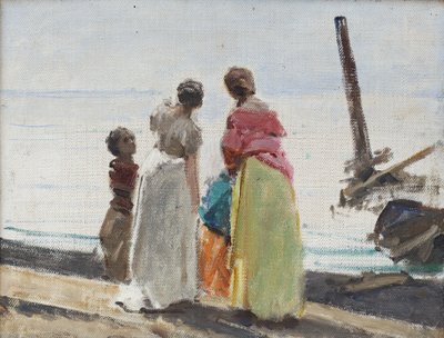 Figures sur la plage - Domenico Morelli