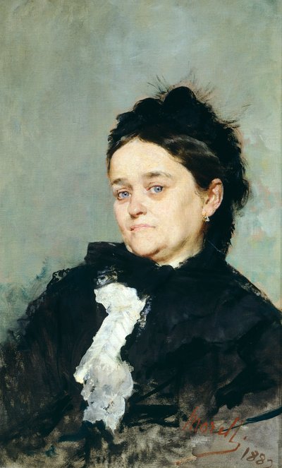Portrait de Virginia Villari - Domenico Morelli
