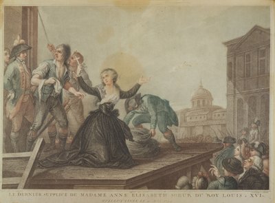 Élisabeth de France, sœur de Louis XVI, à la guillotine le 10 mai 1794 - Domenico Pellegrini