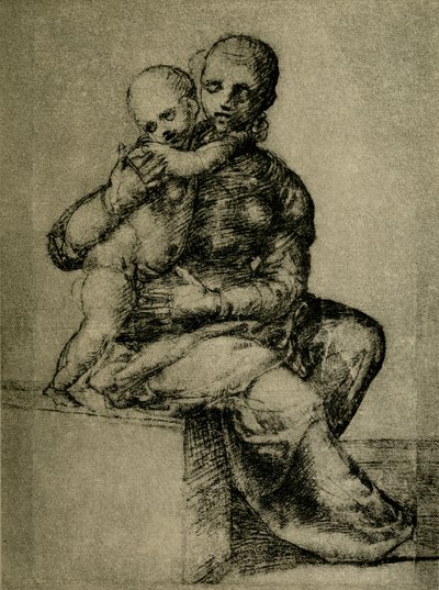 Madone avec enfant - Domenico Puligo