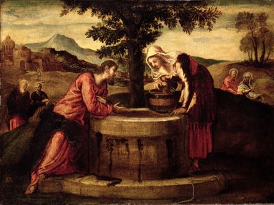Christ et la femme de Samarie - Domenico Robusti Tintoretto