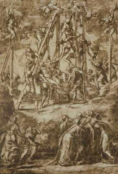 Étude pour la Déposition - Domenico Robusti Tintoretto