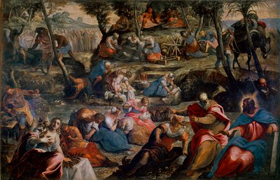 La Récolte de la manne (Juifs dans le désert) - Domenico Robusti Tintoretto