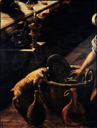La Cène (détail) - Domenico Robusti Tintoretto