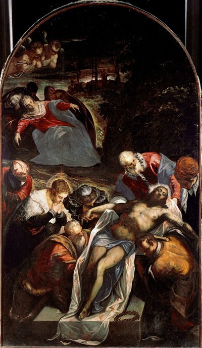 La mise au tombeau - Domenico Robusti Tintoretto