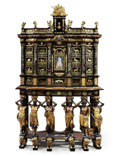 Cabinet Louis XIV (voir aussi 1766356-7) - Domenico and Gobelins workshop (attr. to) Cucci