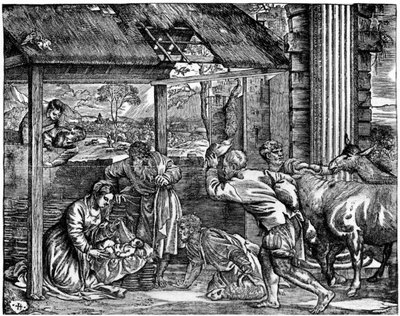 Adoration des bergers - Domenico dalle Greche