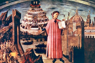 Dante et son poème La Divine Comédie - Domenico di Michelino