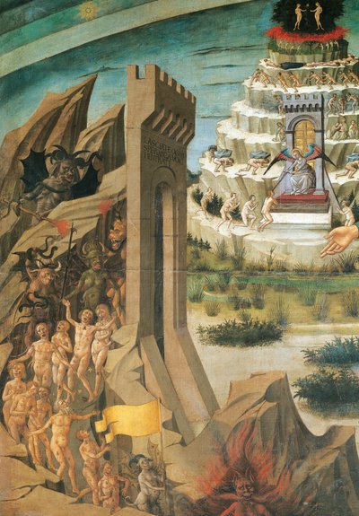 Figures des damnés (détail) - Domenico di Michelino