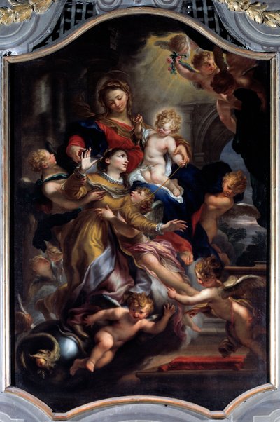 Extase de sainte Catherine de Gênes - Domenico the Elder Piola