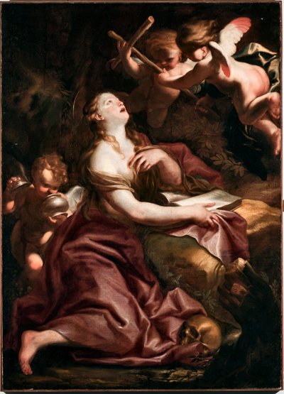 Sainte Marie-Madeleine Peinture de Domenico Piola, Gênes, Musei di Strada Nuova - Domenico the Elder Piola