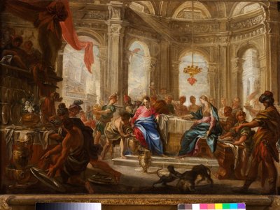 Les Noces de Cana - Domenico the Elder Piola