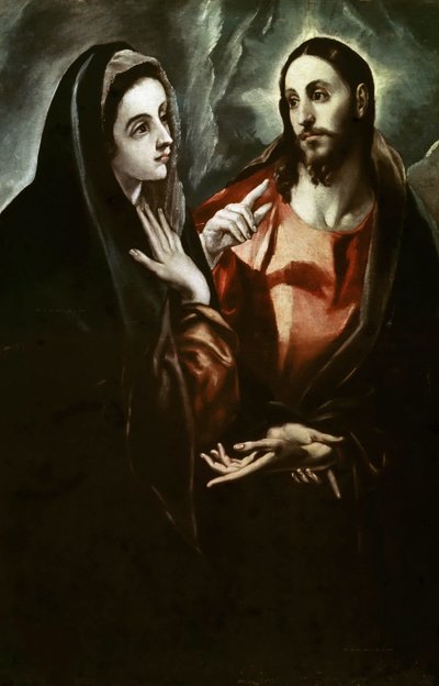 Le Christ prenant congé de sa mère, vers 1600 - Dominico El Greco
