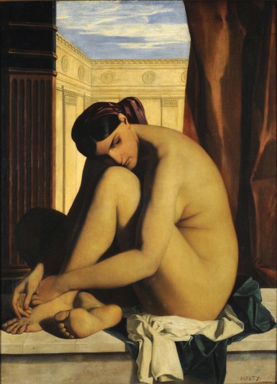 Dans la salle de bain - Dominique Louis Papety