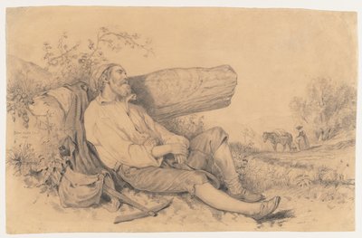 Travailleur des champs endormi, 1842 - Dominique Louis Papety