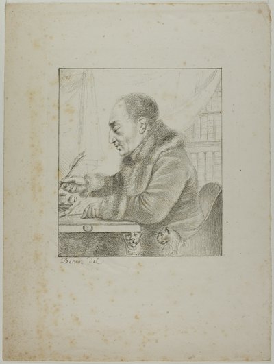 Portrait de Volney trempant sa plume - Dominique Vivant Denon