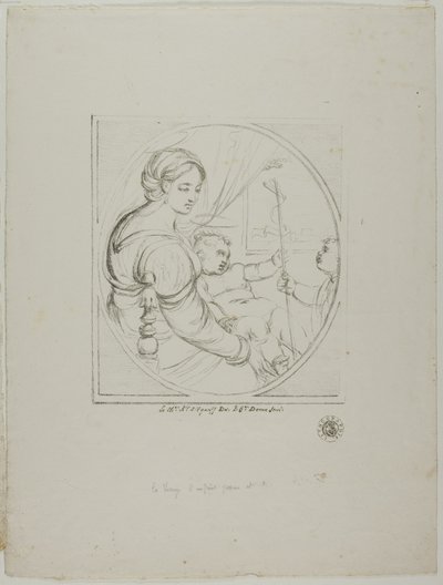 Vierge sur une chaise - Dominique Vivant Denon