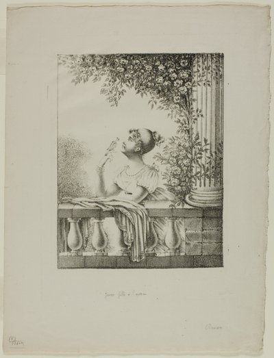 Jeune fille avec un oiseau - Dominique Vivant Denon