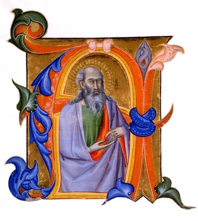 Initiale illuminée A, c.1382-99 - Don Silvestro dei Gherarducci