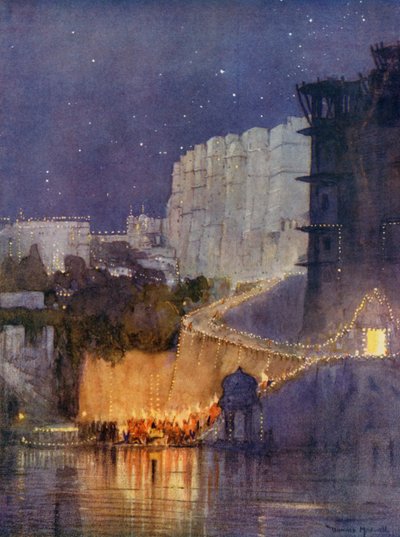 Le prince arrive au palais du bord du lac, Udaipur - Donald (after) Maxwell