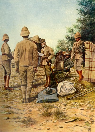La reddition du général Cronje à Lord Roberts à Paardeberg - Donald E M