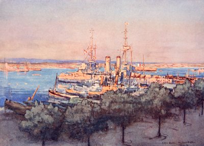 H.M.S. Queen, Chalutiers et Drifters, Taranto, illustration de 