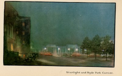 Lumière des étoiles et Hyde Park Corner, de 