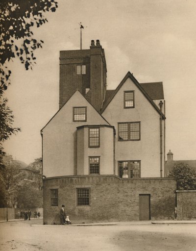 Tour de Canonbury, une vieille maison de maître transformée en club social, vers 1935 - Donald McLeish