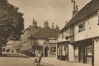 Church Street, Chiswick, avec ce qui était autrefois The Burlington Arms, vers 1935 - Donald McLeish