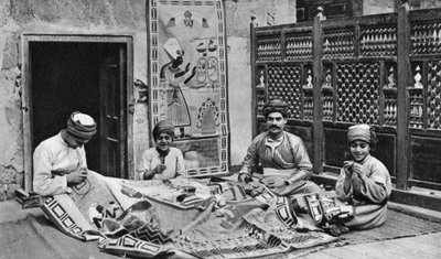 Artisans, bazar des fabricants de tentes, Le Caire, Égypte, vers 1922 - Donald McLeish