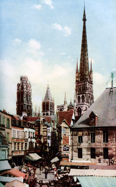 Cathédrale de Rouen, Normandie, France, vers 1930 - Donald McLeish