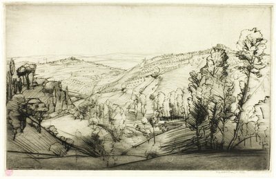 Champs de San Gimignano - Donald Shaw MacLaughlan