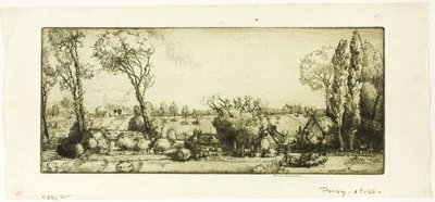 Paysage, Poigny - Donald Shaw MacLaughlan