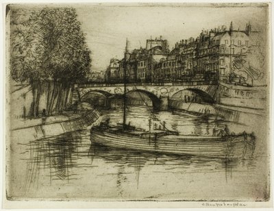 Le Pont St. Michel, Paris - Donald Shaw MacLaughlan