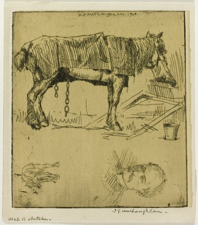 Plaque de Croquis - Donald Shaw MacLaughlan
