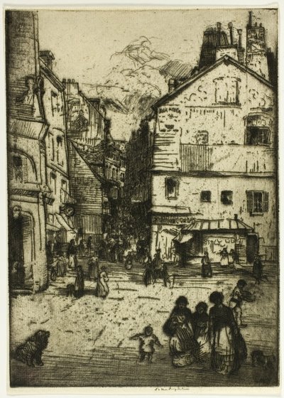 Rue Mouffetard, Paris - Donald Shaw MacLaughlan