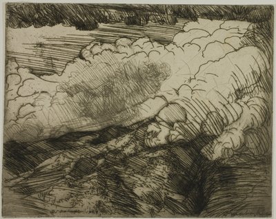 Tempête dans les Alpes, Suisse - Donald Shaw MacLaughlan