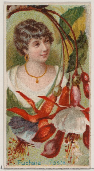Fuchsia : Goût, de la série Beautés florales et langage des fleurs N75 pour Duke bra..., 1892 - Donaldson Brothers